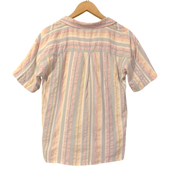 Pastel Stripe Button Up Shirt - Picture 4 of 6